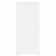 Сайдборд, бял, 60x31x70 см, инженерно дърво