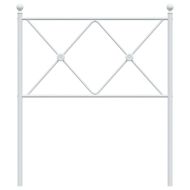 Метална резервна табла за легло, бяла, 80 см