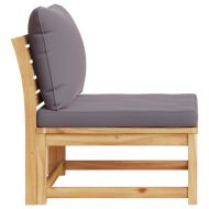 Градинско кресло с възглавница, масивно дърво акация