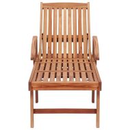 Шезлонги с шалтета в кралско синьо, 2 бр, тиково дърво масив