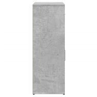 Сайдборд, бетонно сив, 60x30x84 см, инженерно дърво