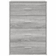 Сайдборд, сив сонома, 60x31x84 см, инженерно дърво