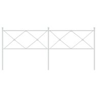 Метална резервна табла за легло, бяла, 193 см