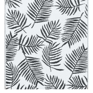 Килим за открито, ARAKIL бяло и черно, 80x150 см, PP