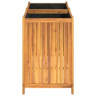 Градинска кашпа с вложка 100x50x75 см масивна акация