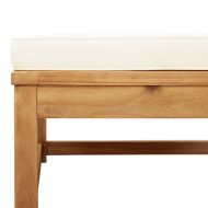 Градински лаундж комплект с възглавници, 5 части, акация масив