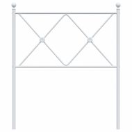 Метална резервна табла за легло, бяла, 75 см