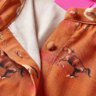 Детска рокля, коняк, 140