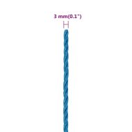Работно въже синьо 3 мм 25 м полипропилен