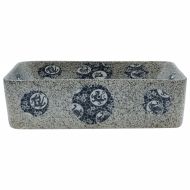 Мивка за плот многоцветен правоъгълна 46x35,5x13 см керамика