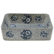 Мивка за плот многоцветен правоъгълна 46x35,5x13 см керамика