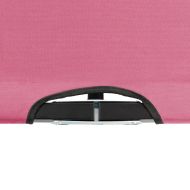 Двуместен сгъваем шезлонг, розов, стомана