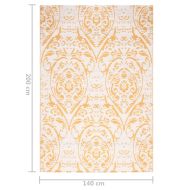 Килим за открито, ARAKIL жълт, 140x200 см, PP