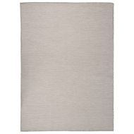 Градински плоскотъкан килим, 200x280 см, светлосив