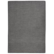 Градински плоскотъкан килим, 200x280 см, сив