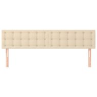 Табла за легло, кремава, 180x5x78/88 см, плат