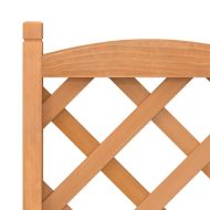 Кашпа с пергола, кафяво, масивна ела