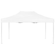Професионална сгъваема шатра, алуминий, 4,5х3 м, бяла