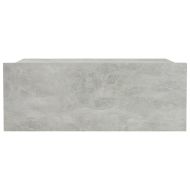 Нощни шкафчета за стена, 2 бр, бетонно сиво, 40x30x15 см