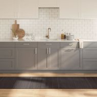 Килим, правоъгълен, тъмнокафяв, 70x500 см, бамбук