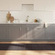 Килим, правоъгълен, тъмнокафяв, 70x400 см, бамбук