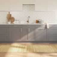 Килим, правоъгълен, светъл натурален, 70x500 см, бамбук