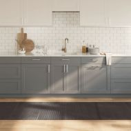 Килим, правоъгълен, тъмнокафяв, 80x500 см, бамбук