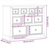 Скрин Corona, 101x45x82 см, бор масив