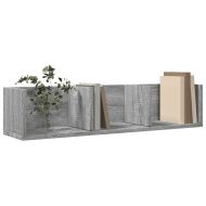 Стенни шкафове 2 бр сив сонома 75x18x16,5 см инженерно дърво