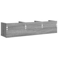 Стенни шкафове 2 бр сив сонома 75x18x16,5 см инженерно дърво