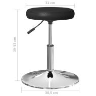 Трапезни столове, 2 бр, черни, изкуствена кожа