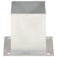 Анкери за огради, 4 бр, поцинкован метал, 121 мм