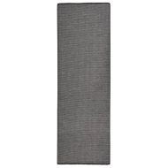 Градински плоскотъкан килим, 80x250 см, сив