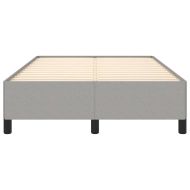 Рамка за легло без матрак,, светлосива, 120x190 см, плат