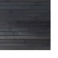 Килим, правоъгълен, сив, 100x200 см, бамбук