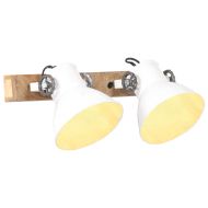 Индустриална стенна лампа бяла 45x25 см E27