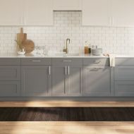 Килим, правоъгълен, тъмнокафяв, 60x400 см, бамбук