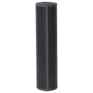 Килим, правоъгълен, сив, 60x500 см, бамбук