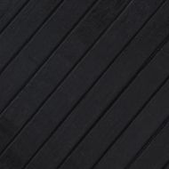 Килим, правоъгълен, черен, 100x1000 см, бамбук