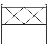 Метална резервна табла за легло, черна, 107 см