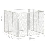 Градински компостер, 100x100x77 см, поцинковано желязо