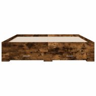 Рамка за легло с чекмедже опушен дъб 140x200 см инженерно дърво