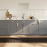 Килим, правоъгълен, тъмнокафяв, 60x500 см, бамбук