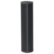 Килим, правоъгълен, сив, 80x1000 см, бамбук