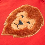 Детски суитшърт с качулка, червен, 140