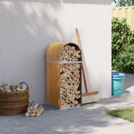 Поставка за дърва, дървесен вид, 40x45x100 см, стомана