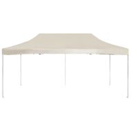 Професионална сгъваема шатра, алуминий, 6х3 м, кремава