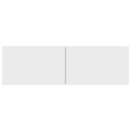 ТВ шкаф, бял, 100x30x30 см, инженерно дърво