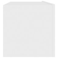 ТВ шкаф, бял, 100x30x30 см, инженерно дърво