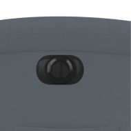 Електрически реклайнер стол, тъмносив, кадифе